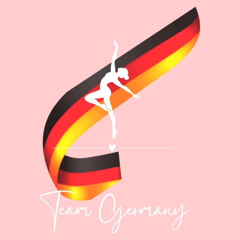 Team Germany with dancer and flag backprint