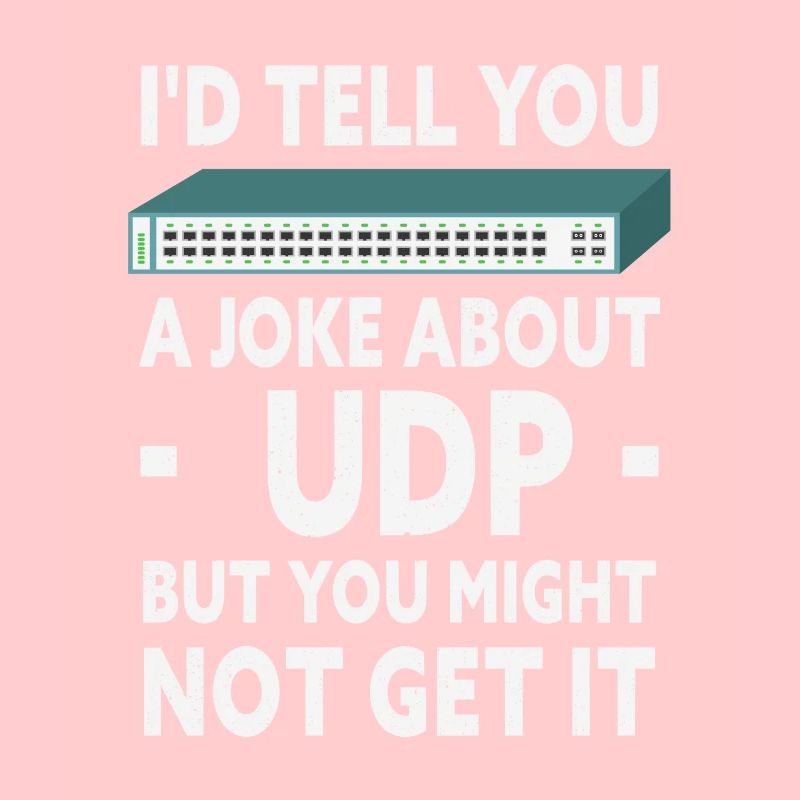Funny Joke About UDP Network Administrator IT Tech