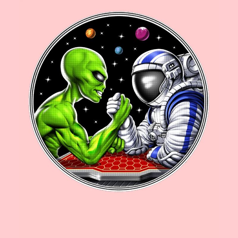 Alien Astronaut Arm Wrestling