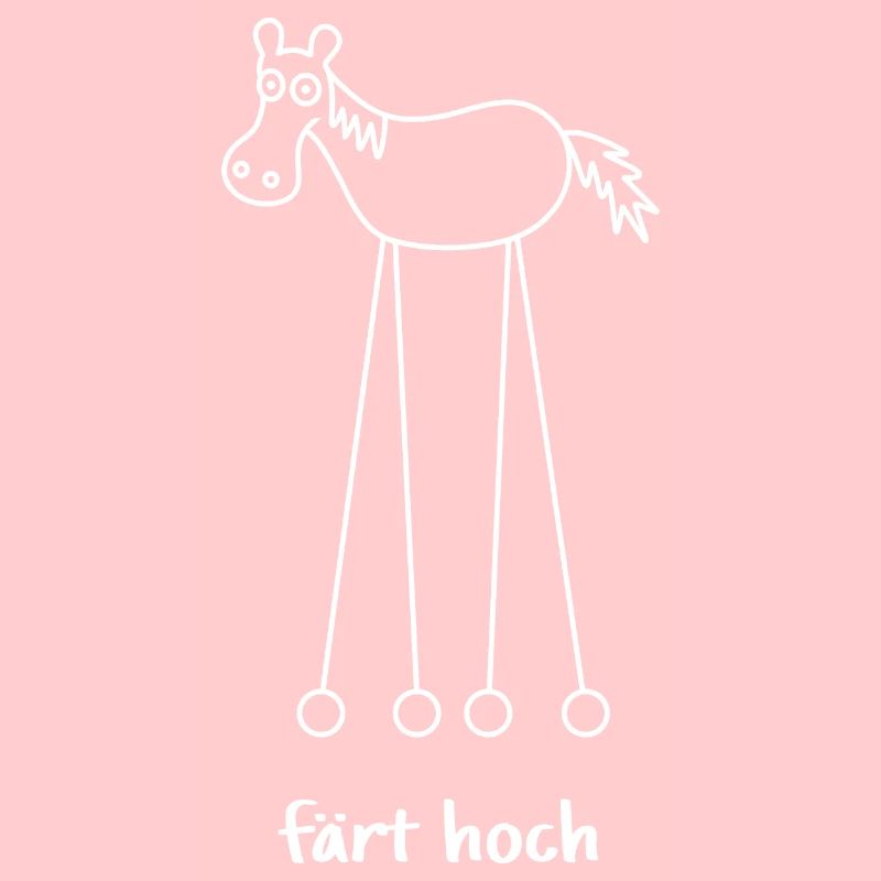 färt hoch, hochfahren, färt, Pferd auf Rädern