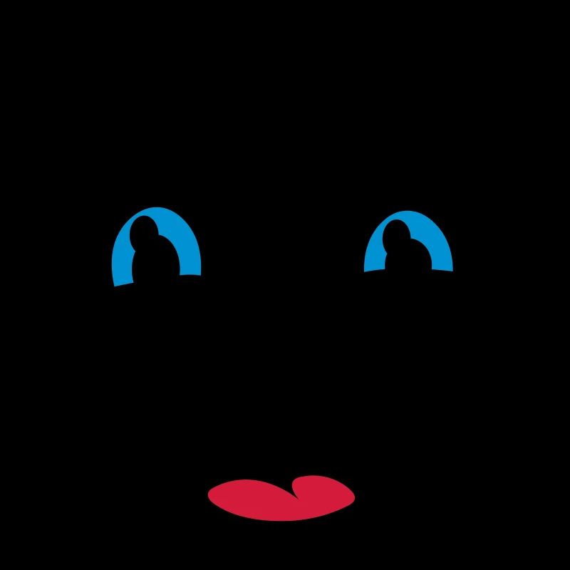 Visage rieur