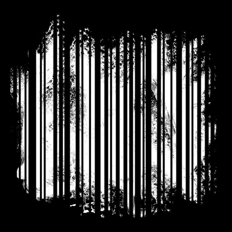 Code à barres d'illusion optique qui ressemble à une forêt