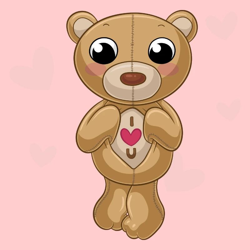 Putziger Comic Teddybär