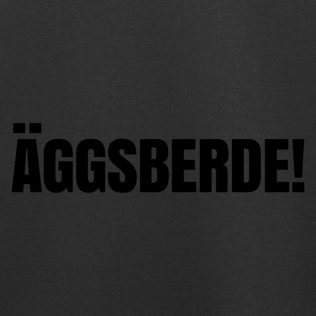 Äggsberde schwarz einzeilig