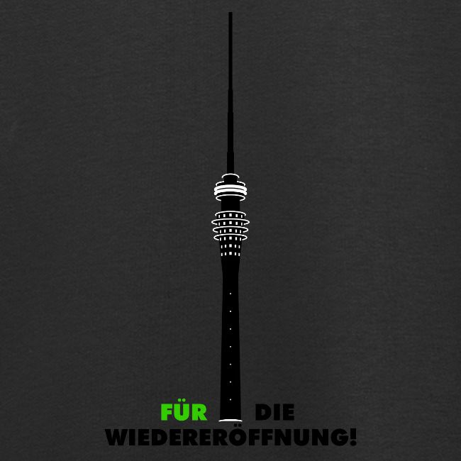 Fernsehturm Dresden schwarz