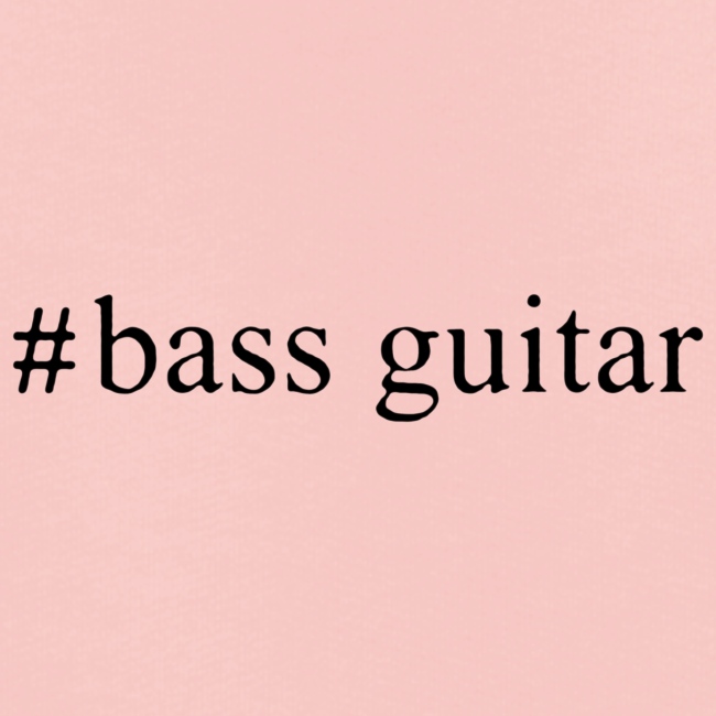 Black Hashtag Bass Guitar