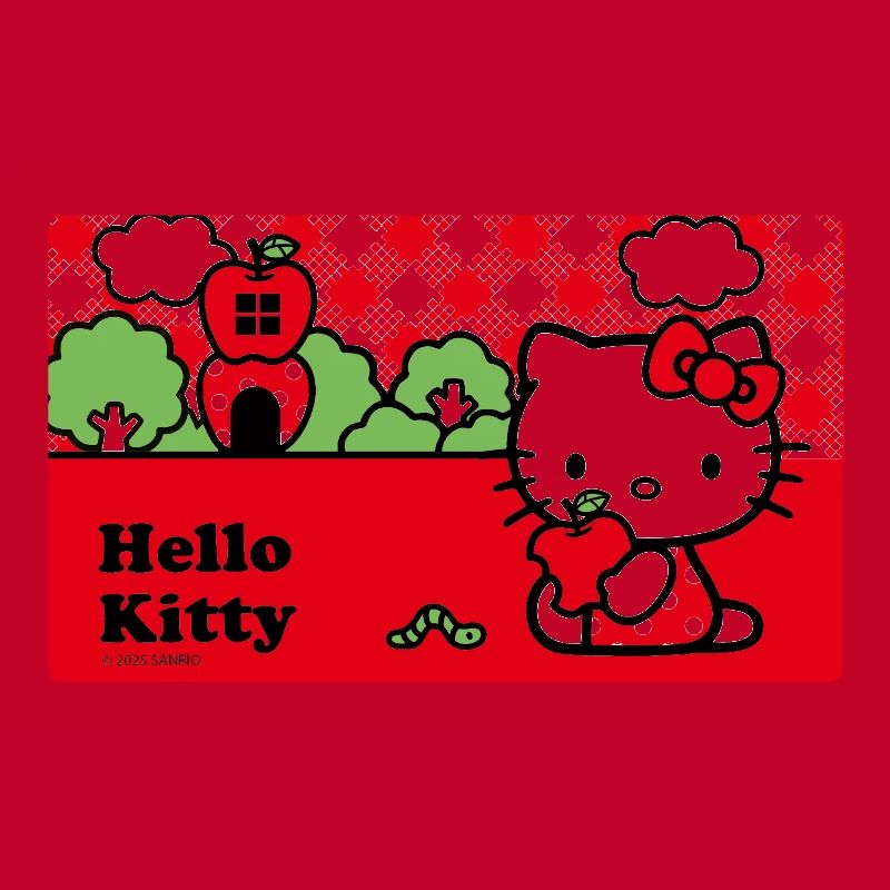 Hello Kitty Isst Einen Apfel Brotdose