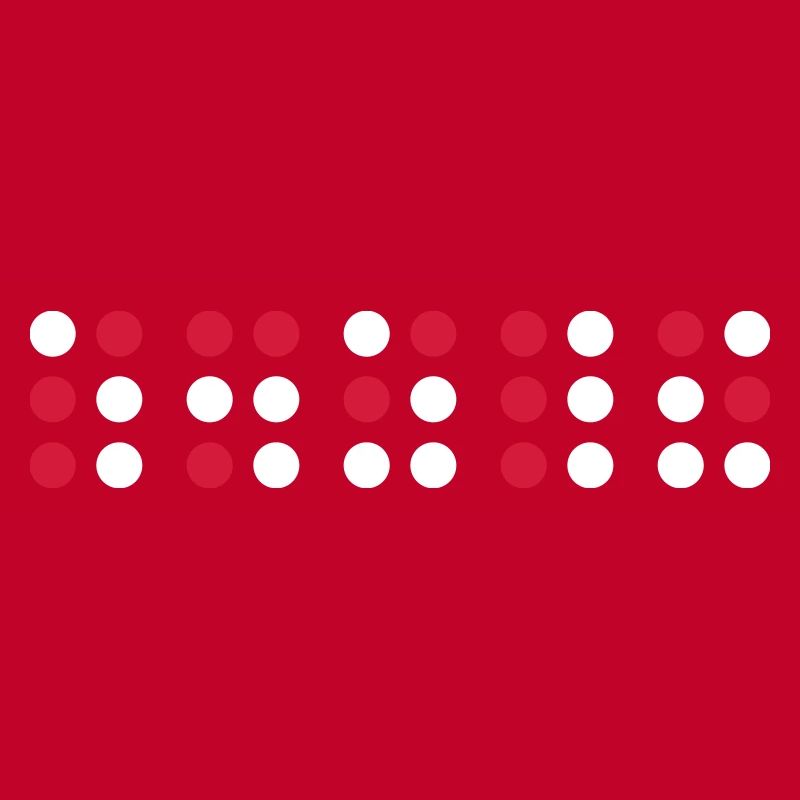 Sourire en code braille, script braille pour les aveugles