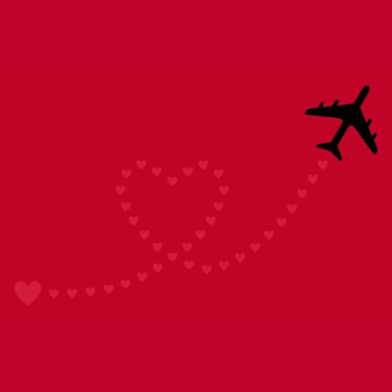 ★ Couleurs de conception modifiables ★ Avion, coeurs