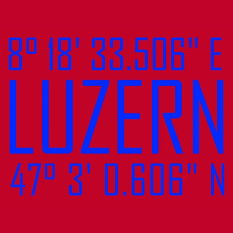 Lucerne coordinates – typography with reference to location