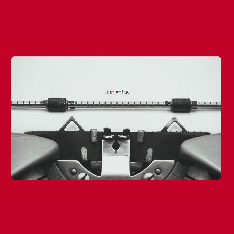 Just Write Vintage Typewriter Design