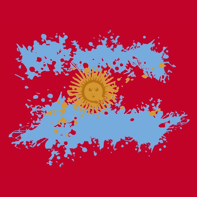 Éclaboussure du drapeau argentin