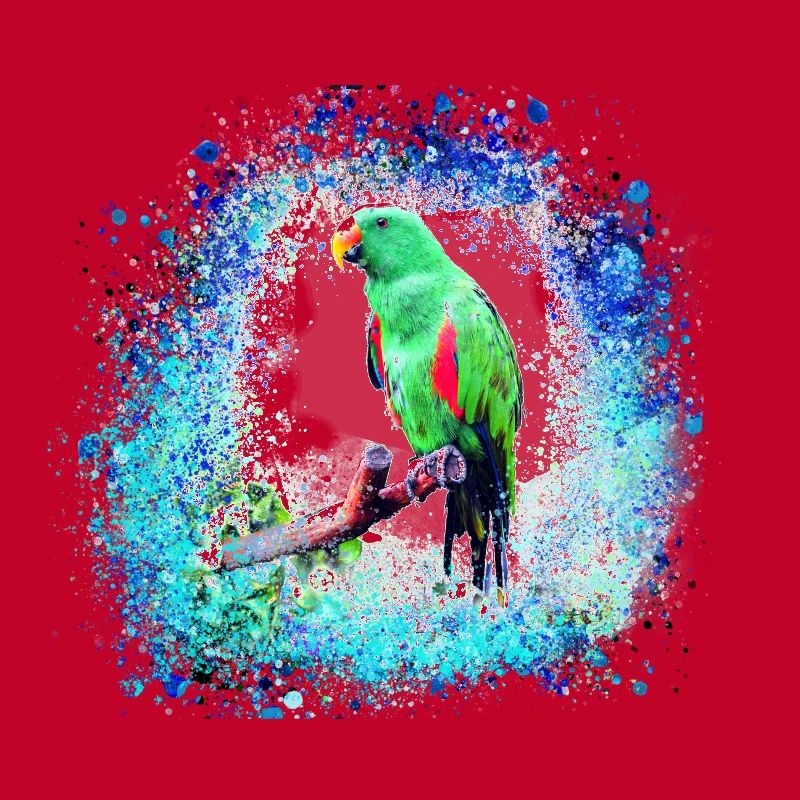 perfich ara,oiseau,graffiti,mint,bleu,brush,spray