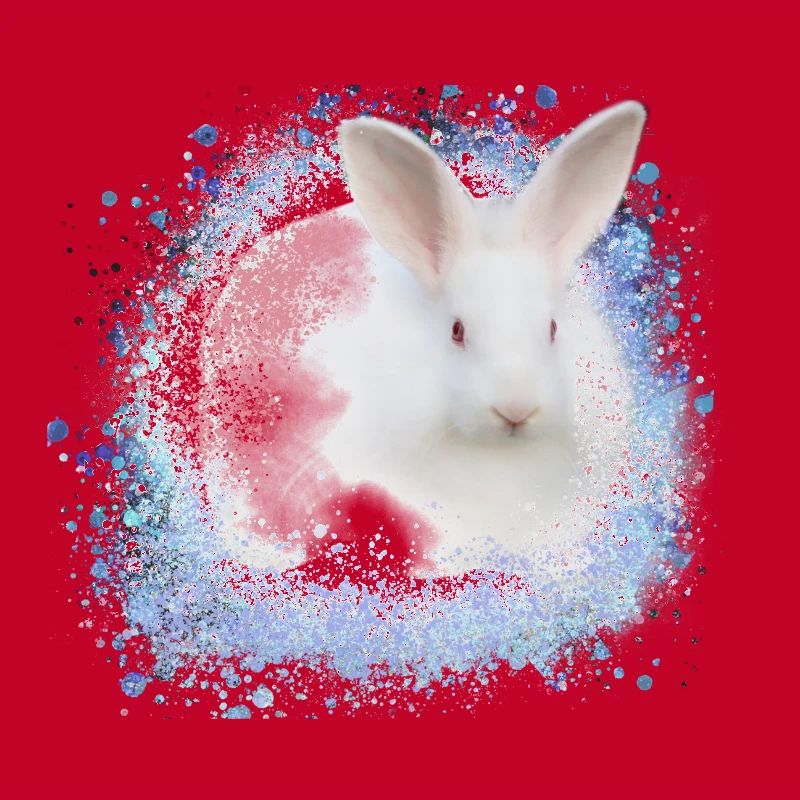 white rabbit,rabbit,graffiti,blue