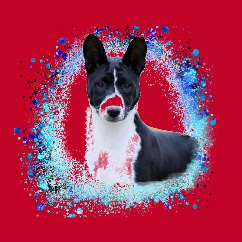 basenji,hund,graffiti,malerei
