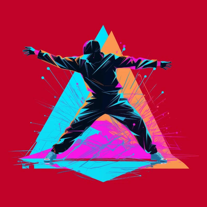 Retro Farben Breakdance