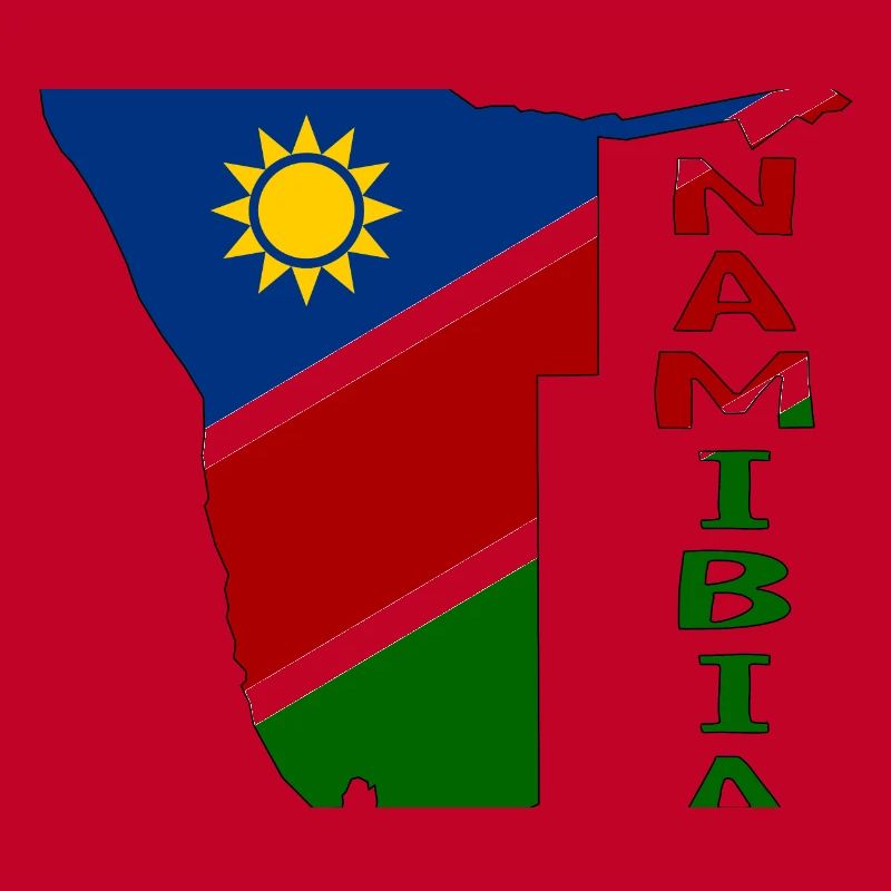 Namibia Map Flag