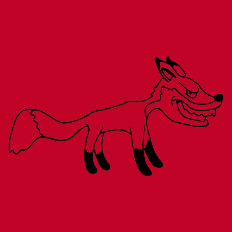 Fuchs Böser Blick Gefährlich Rotfuchs Wildes Tier