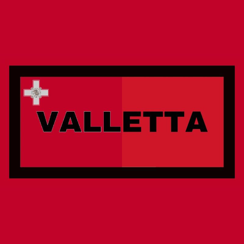 La Valette à Malte Drapeau