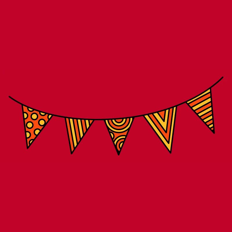 Pennant chain three-colour