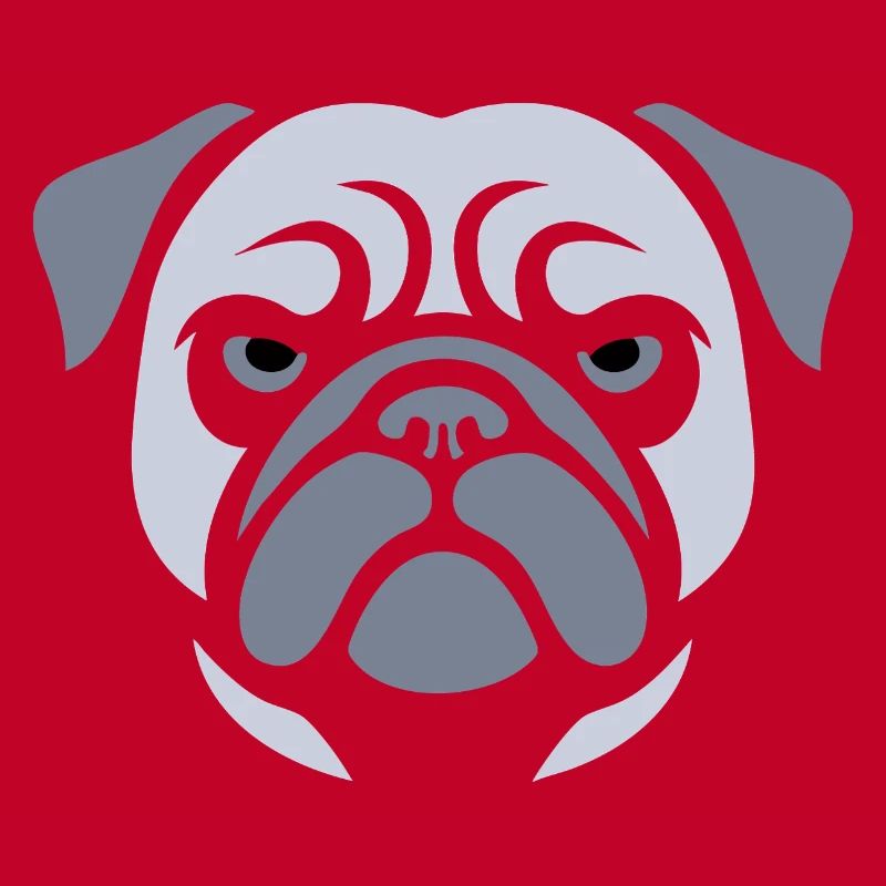 Mops , Hundekopf
