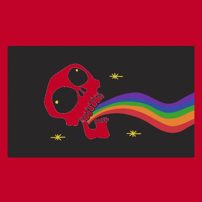 Regenbogen Erbrechen Schädel