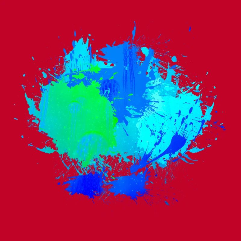 Blauer Farbfleck Hintergrund Deko
