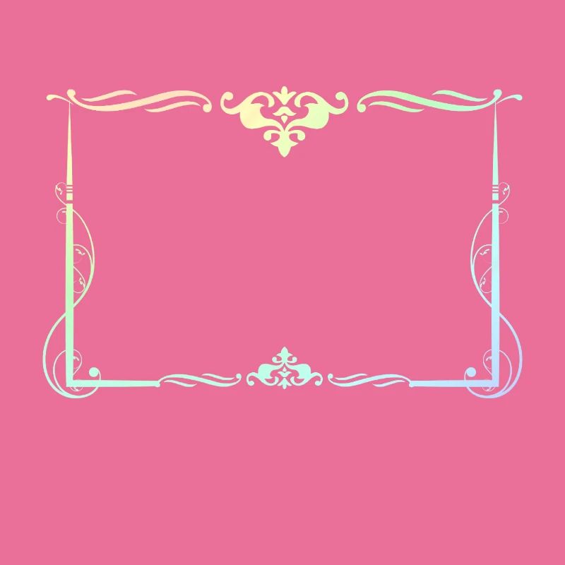 Colorful rectangular frame with ornaments