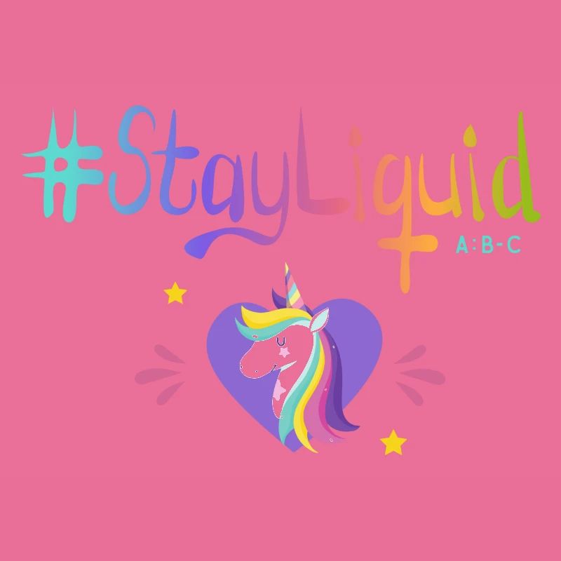 #Stayliquid Einhorn-Herz