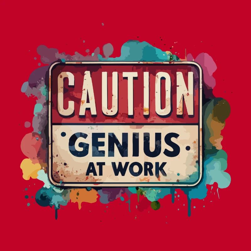 CAUTION Genius at work