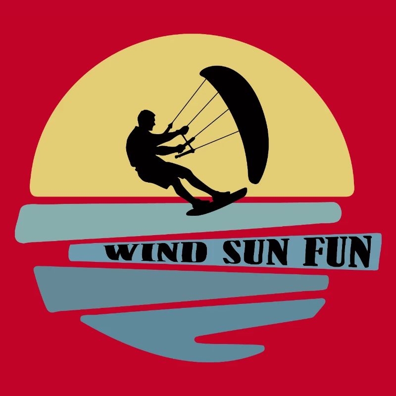 Wind Sonne Fun Kitesurfer
