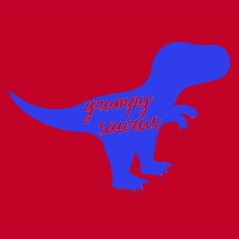 Grumpysaurus Funny Blue T-Rex Dinosaur