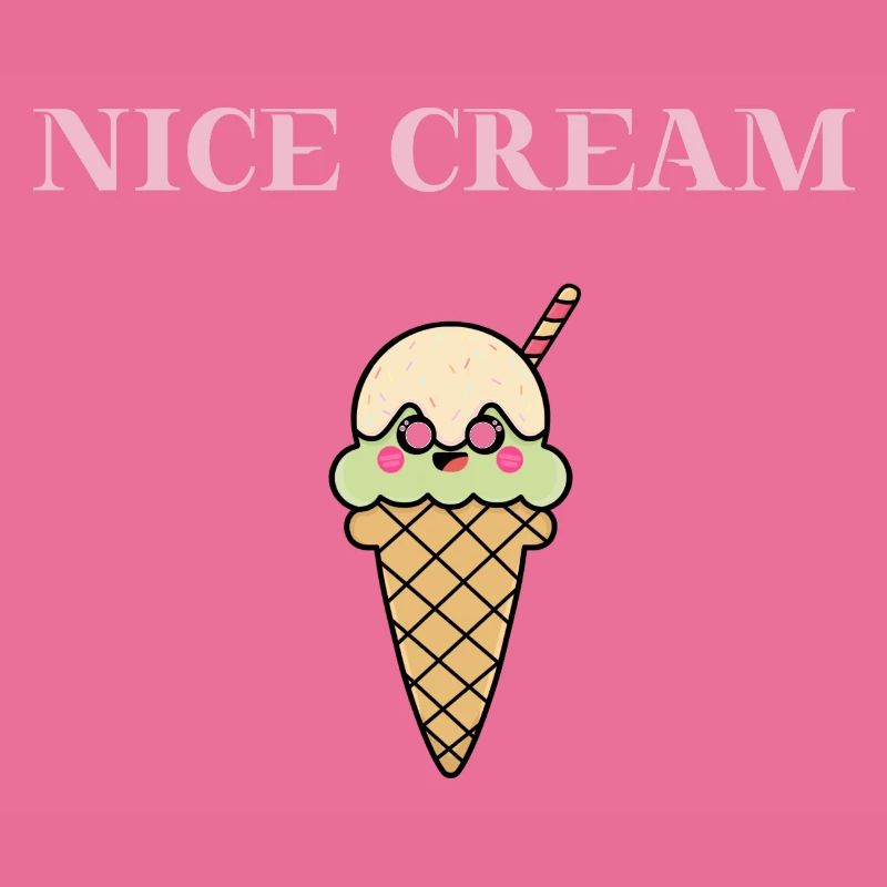NICE CREAM Geschenkidee Eis Eiscreme süß niedlich
