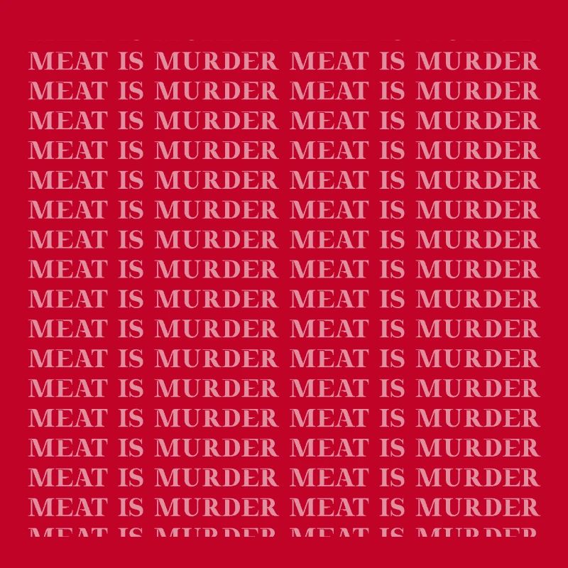 Meat is murder Vegan gift idea