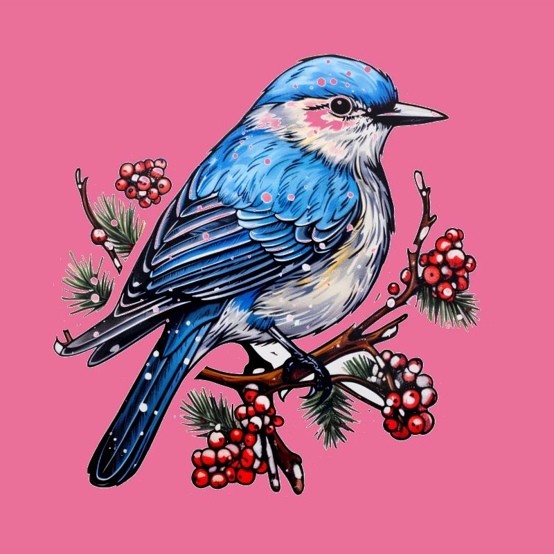 Winterlicher Vogel