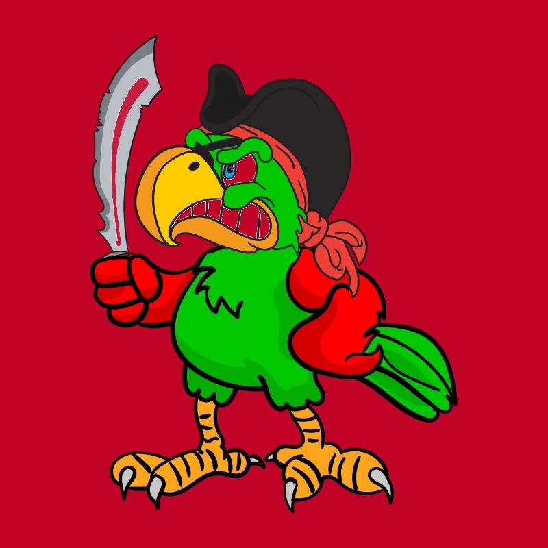 Pirate. Parrot.