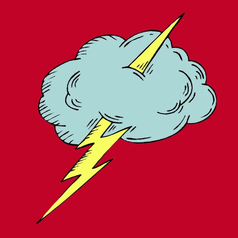 Thunder! Lightning Storm with Cloud