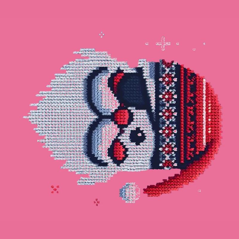 Santa Claus Kawaii Knitting Pattern