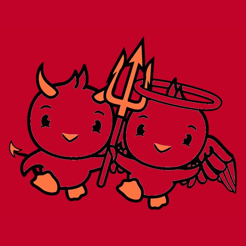 Birds Angel Sky Devil Horns Satan Hell Evil