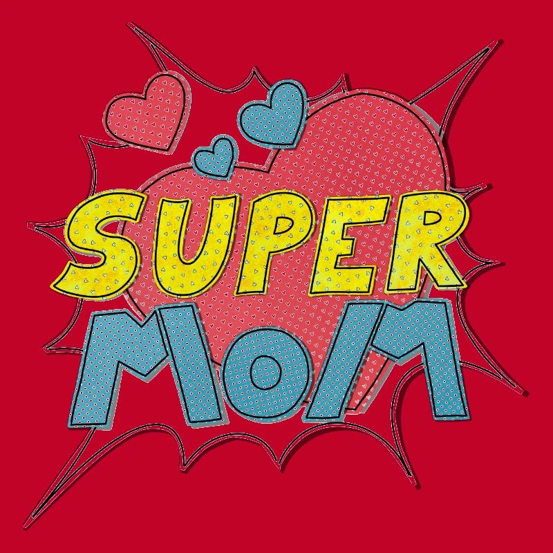 Muttertag supermom Super Mom beste Mutter Comic