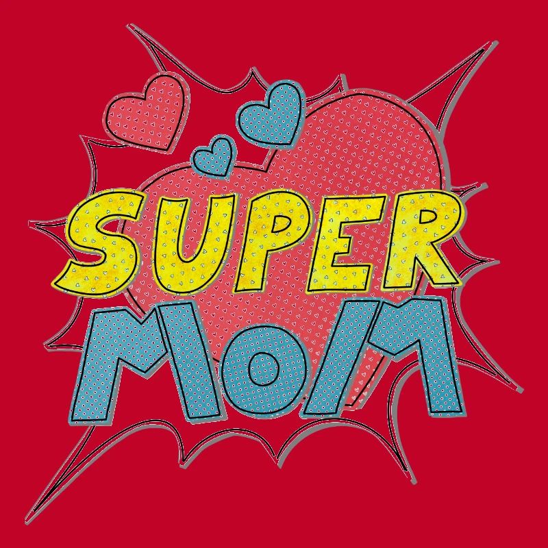 Muttertag supermom Super Mom beste Mutter Comic