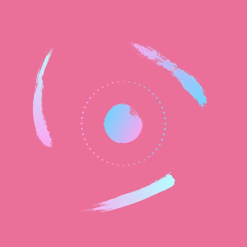 Electrons orbiting the atom