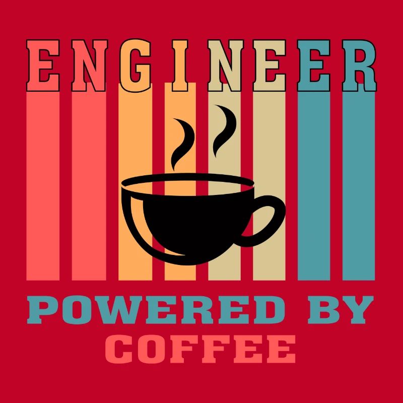 Funny Engineer Powered by Coffee Gift for Engineer