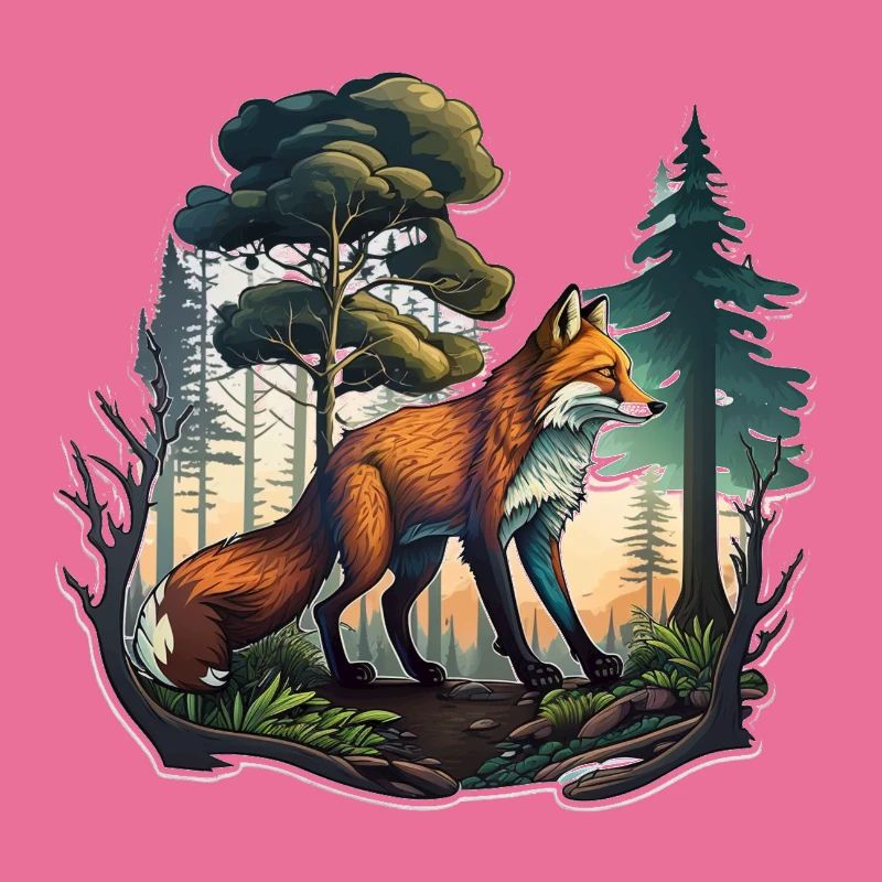 Fox in the forest