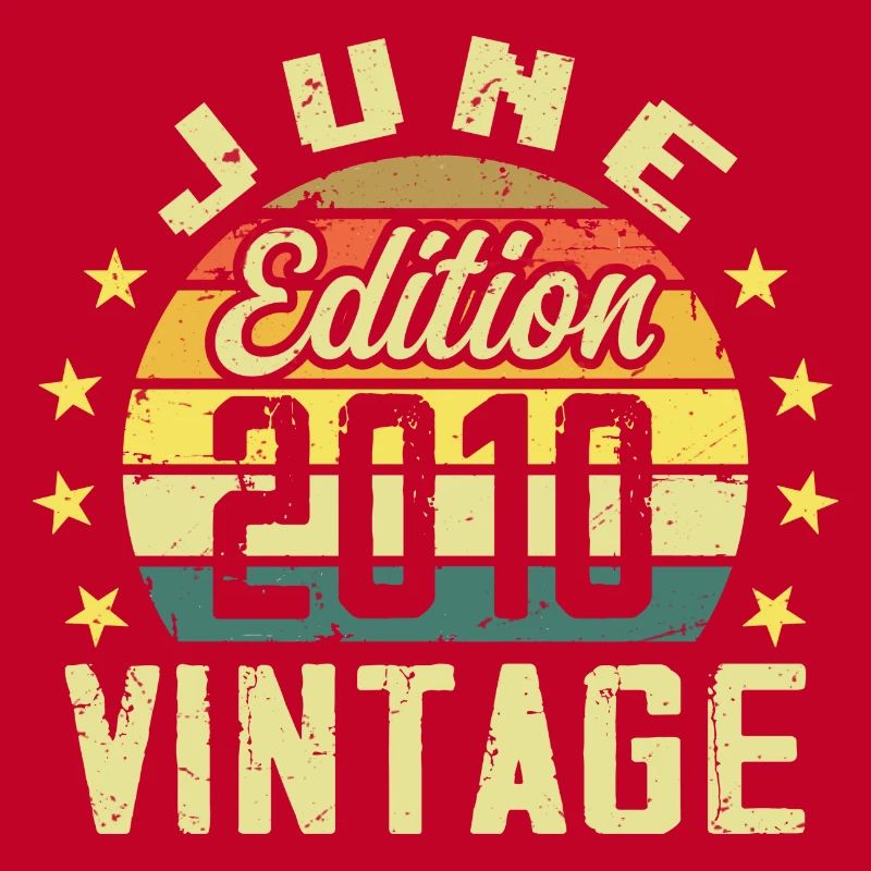 Juni 2010 Juni Retro Geburtstagsgeschenk Juni 2010