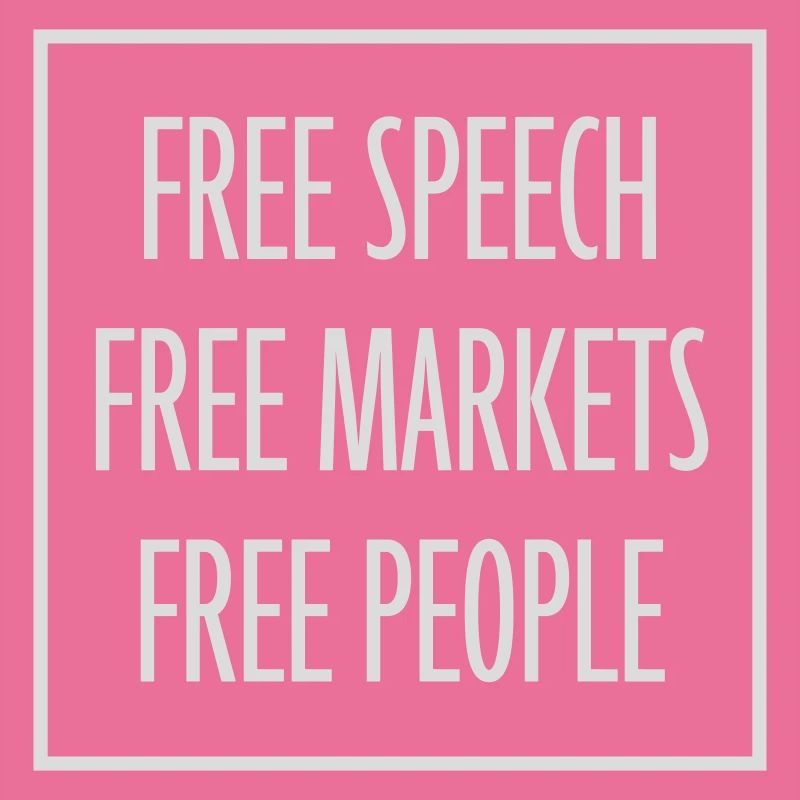Marché de la liberté d’expression Peuple Libertarian Freedom Logo