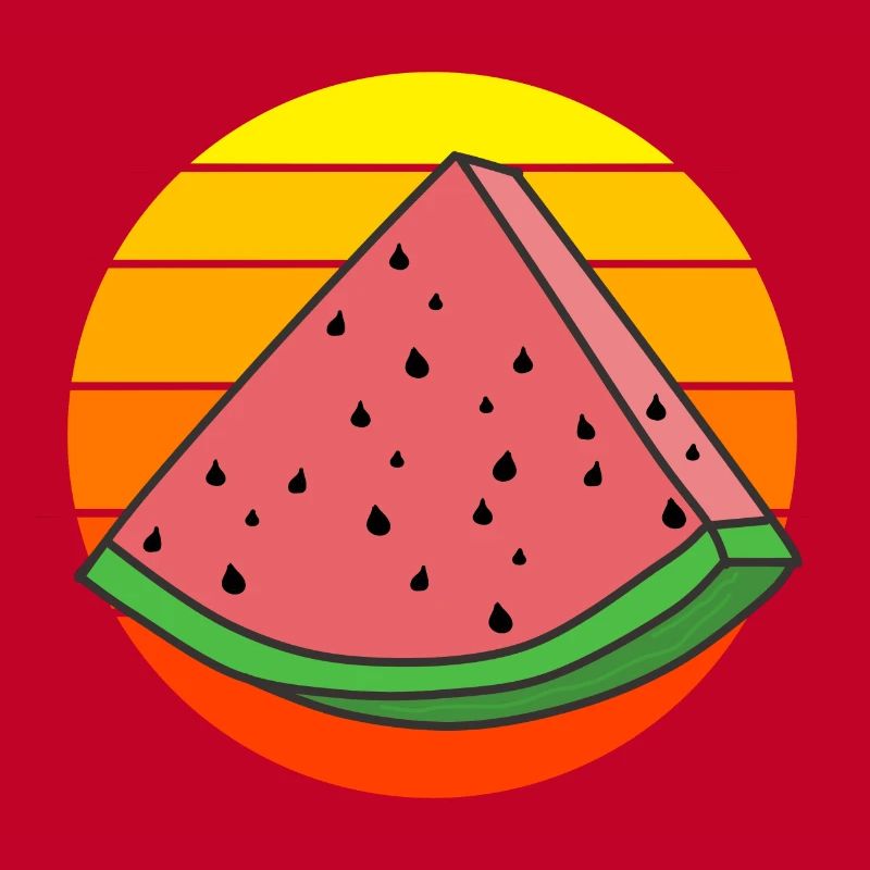 Pastèque vintage pièce de pastèque