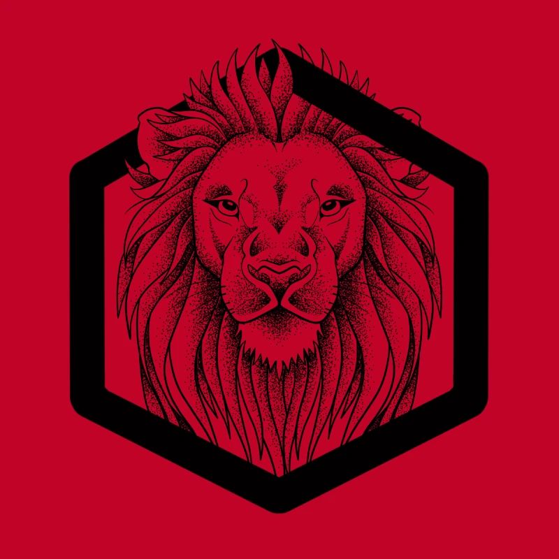Lion dotwork