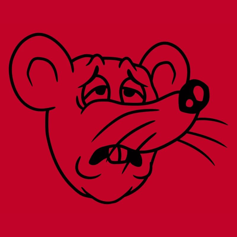 Mouse exhausted sad desperately tired suffering sweet