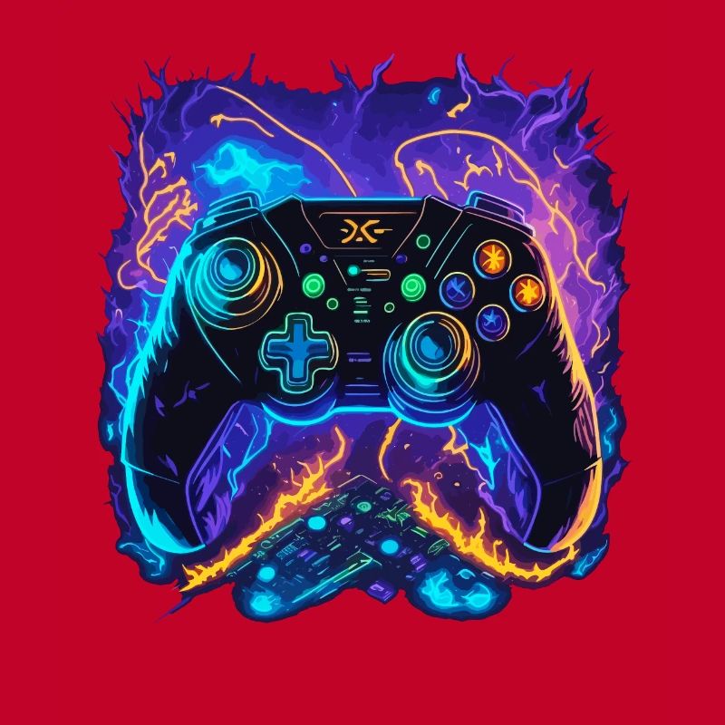 Powerful Gaming Controller Art